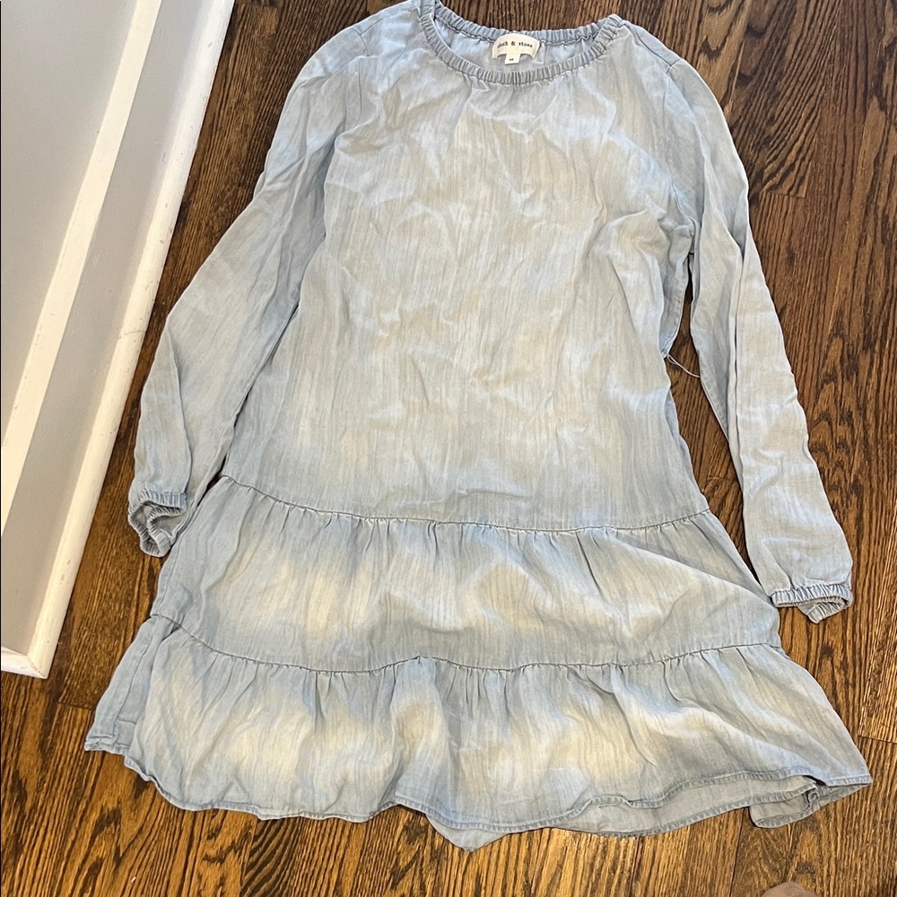 Cloth & Stone Light Blue Midi Dress